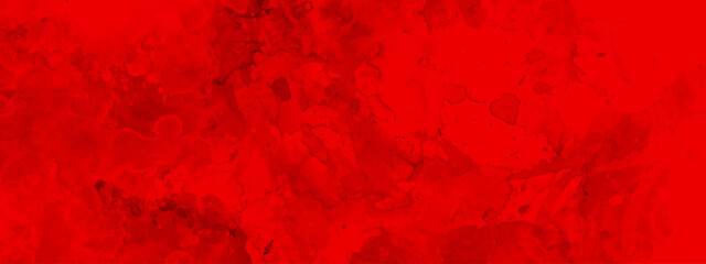 Watercolor red grunge background painting. Dark grunge red texture concrete. Red textured stone wall background.