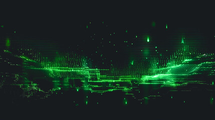 Obraz premium Abstract green background from a brilliant mosaic pattern, generative AI.