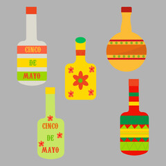 Cinco de Mayo Bottle Clipart
