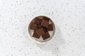 Homemade plain fudge