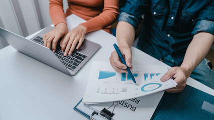 Business bookkeeping with calculator of bookkeeper and household calculating chart graph annual...