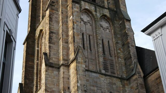 historic building of gelsenkirchen buer in germany 4k 30fps video