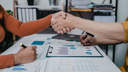 Business bookkeeping with calculator of bookkeeper and household calculating chart graph annual financial account.