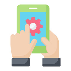 Smart Control Flat Icon