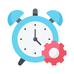 Alarm Clock Flat Icon