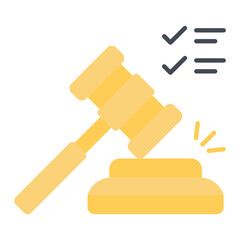 Law Flat Icon