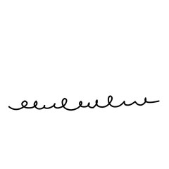 Set of Line Doodles, Scribble, Underlines