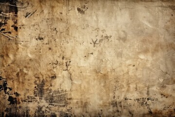 an aged and textured wall with peeling paint and scratches. Generative AI