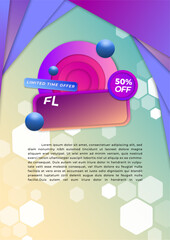 Vector gradient sales poster templates