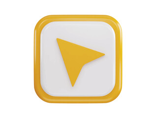 cursors icon 3d rendering vector illustration