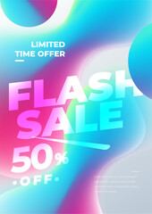 Vertical poster template for super sale white