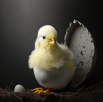 Nacimiento de un pollito