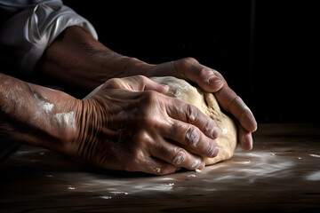 Production of dough, pasta, made with a generative AI