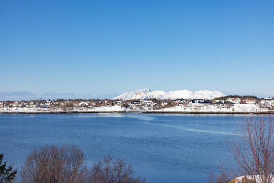 Winter landscape on the coast in Broennoey municipality, h
Helgeland coast, Norway, 