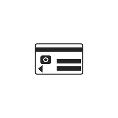 Credit card icon. Payment symbol modern, simple, vector, icon for website design, mobile app, ui. Vector Illustration