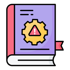 Formula Book Line Color Icon