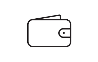 Obraz premium wallet icon vector sign symbol isolated