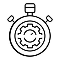 Productivity Control Outline Icon