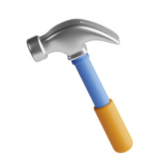 3D home repair hammer tool illustration