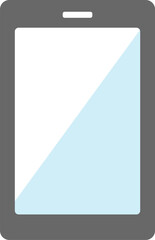 スマートフォンのシンプルなイラストアイコン