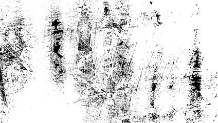 Scratched Grunge Urban Background Texture Vector. Dust Overlay Distress Grainy Grungy Effect. Distressed Backdrop Vector Illustration. Isolated Black on White Background. EPS 10.