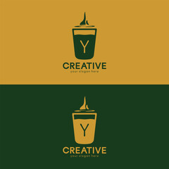 Cup of Beverage with Letter Y