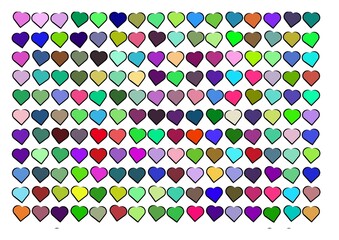 seamless hearts pattern