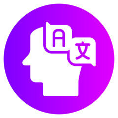 translator gradient icon