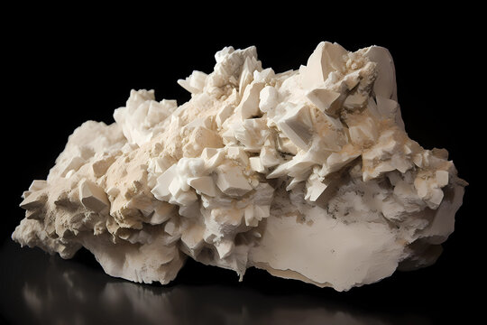 Gypsum - Found globally - Calcium sulfate mineral, used in construction and as a soil amendment (Generative AI)