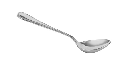 Steel spoon isolated on transparent png