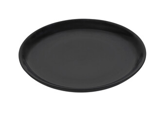 black plate on transparent png