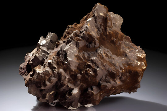 Staurolite - Found In USA, Switzerland, Russia - Iron Aluminum Silicate Mineral Used As A Gemstone And In Abrasives (Generative AI)