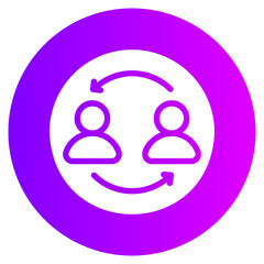 exchange gradient icon