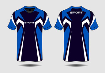 t-shirt sport design template, Soccer jersey mockup for football club. uniform front and back view