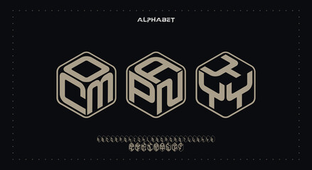 Abstract Fashion Best font alphabet. Minimal modern urban fonts for logo, brand, fashion, Heading etc. Typography typeface uppercase lowercase and number. vector illustration full Premium look