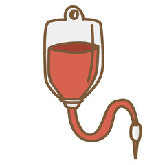 medical device color_iv drip_blood donation_blood bag_file ai