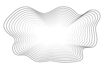 Wave Lines Pattern Abstract Background. Vector