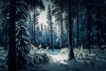 forest in winter