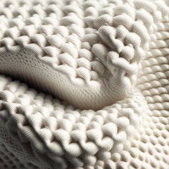 Fototapeta na wymiar closeup of woolen fabric, merino wool fiber. generative ai