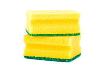 Sponge for washing isolated on white