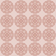 mother-of-pearl ornament. pink seamless pattern. tile. cover. postcard. interior decor.