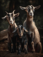 Goat family portrait