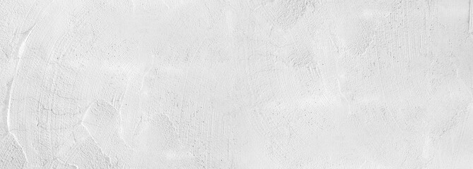 Background texture of old white concrete wall for background,  Empty abstract cement wall, and studio room for display products horizontal design for pattern and background.