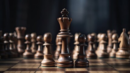 The King's Leadership Secures Victory: Chess Battle Decided by Intelligent Strategy and Teamwork: Generative AI