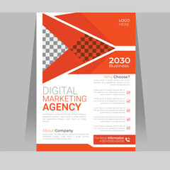 Modern business trending creative social media marketing flyer design