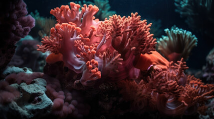 Vue sous-marine de la grande barrière de corail en Australie