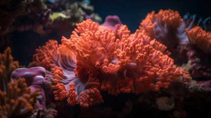 Naklejka na ściany i meble Vue sous-marine de la grande barrière de corail en Australie