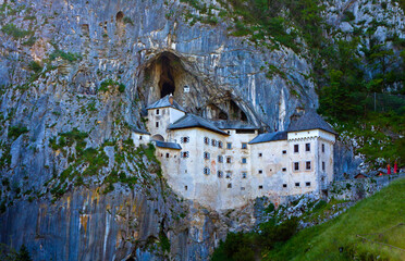 Predjama Castle (Predjamski Grad) - Renaissance castle built within the Postojna Cave mouth in Slovenia