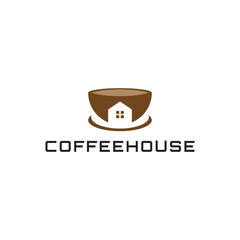 Coffee house restaurant logo design vector