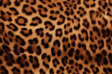 Close up of leopard skin texture background. Generative AI - obrazy, fototapety, plakaty